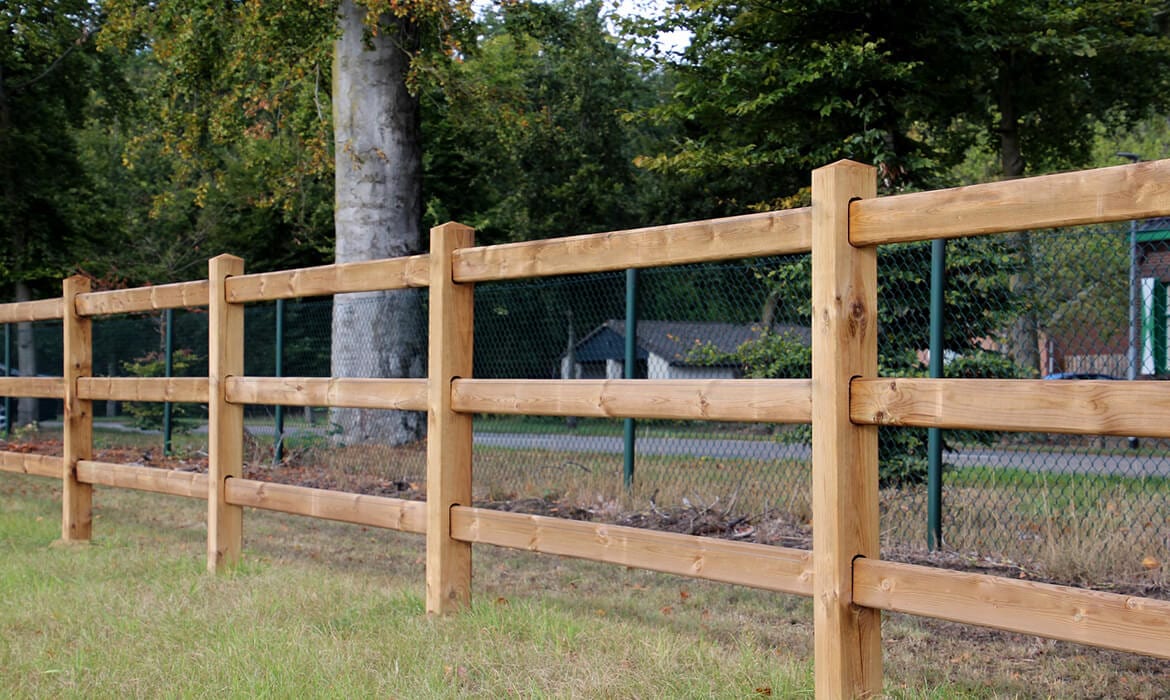 Houten omheining - Tanatone hekwerk