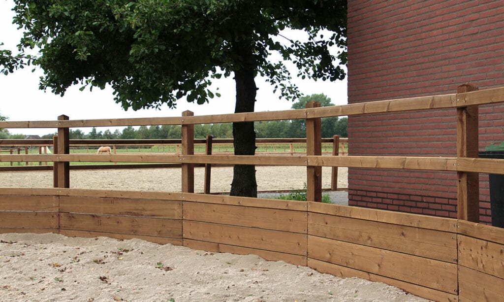 Referentie project - longeercirkel omheining